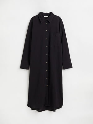 Платье-рубашка черное | 6569549