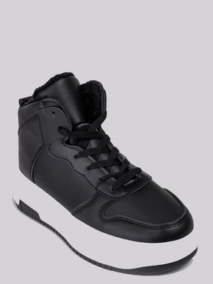 Зимові високі кросівки чорного кольору | 6570443