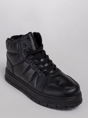 Зимние высокие кроссовки черного цвета | 6570449