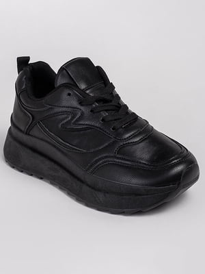 Кросівки чорного кольору на масивній підошві | 6570451
