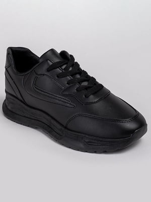 Сдержанные класические кроссовки черного цвета | 6570517