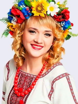 Український віночок-обруч для волосся зі стрічками | 6569866