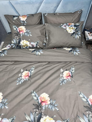 Комплект постельного белья Ranforce Elite «Flowers Wood» двуспальный: пододеяльник (175х210 см) и наволочки (50х70 см; 2 шт.) | 6570718