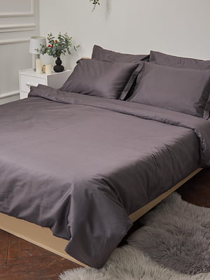 Комплект постельного белья Satin Premium «Rain Cloud» King Size 220x240, наволочки: 2х70х70 см | 6571165