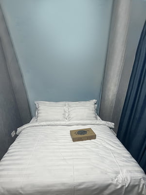 Комплект постельного белья Satin Premium «Royal White» двуспальный: пододеяльник: 175х210, наволочки: 2х50х70 см | 6571193