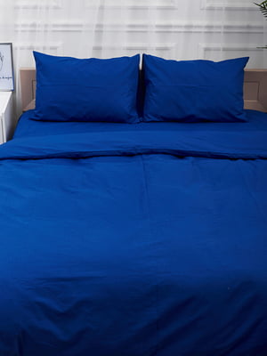 Комплект постельного белья Бязь Gold Люкс «Blue» King Size 220x240, наволочки: 2х50х70 см | 6571471
