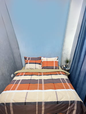 Комплект постельного белья Бязь Gold Люкс «Dark Orange» двуспальный: пододеяльник (175х210 см), наволочки (2х70х70 см) | 6571751