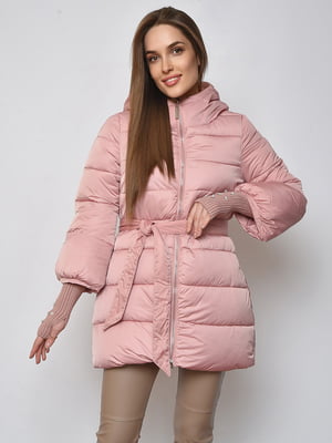 Стильна куртка рожевого кольору | 6576313