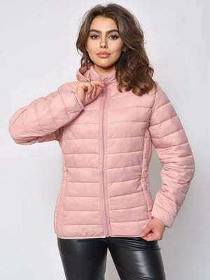 Стильна куртка світло-рожевого кольору | 6576319