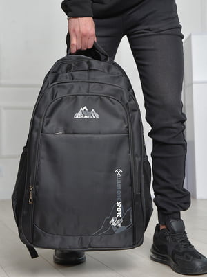 Однотонний рюкзак чорного кольору | 6576422