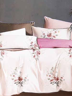 Комплект постельного белья с цветочным принтом двуспальный | 6576470