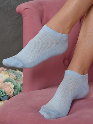 Шкарпетки короткі блакитного кольору | 6577239