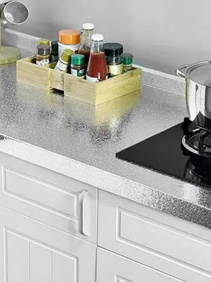 Самоклеющаяся водонепроницаемая алюминиевая фольга для кухонных поверхностей 60см*3м | 6578389