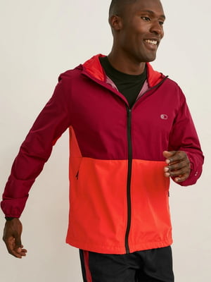 Спортивная куртка бордово-кораллового цвета | 6578813
