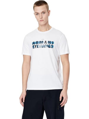 Классическая хлопковая футболка с логотипом бренда | 6581757