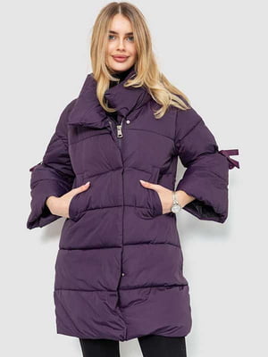 Куртка фіолетова з рукавом три чверті | 6581828