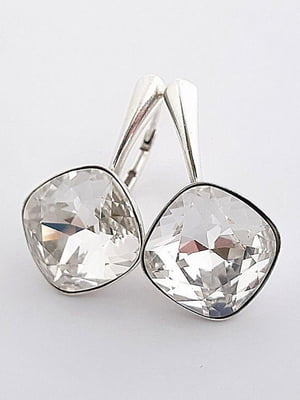 Серебряные серьги с бриллиантами Сваровски | 6583197