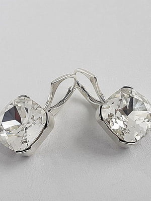 Сережки срібні з кристалами Swarovski | 6583248