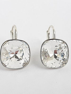 Серьги серебряные с кристаллами Сваровски | 6583451