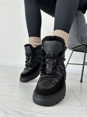 Ботинки кожаные черные | 6573873