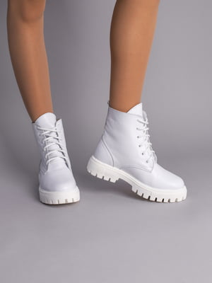 Ботинки кожаные белые | 6573894