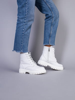 Ботинки кожаные белые | 6573895
