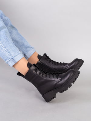 Ботинки кожаные черные | 6573935
