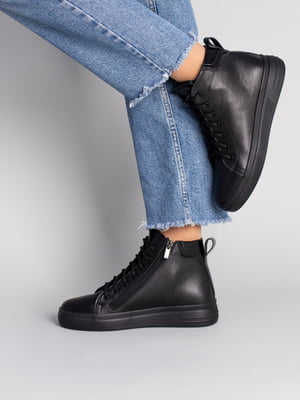 Ботинки кожаные черные | 6573936