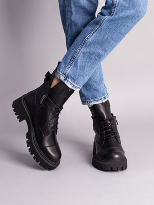 Ботинки кожаные черные | 6573952