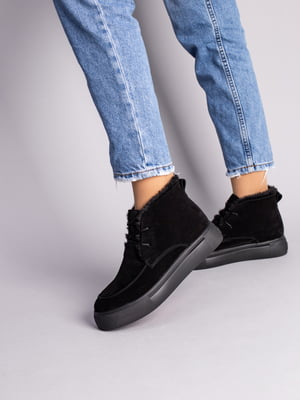 Ботинки замшевые черные | 6573987