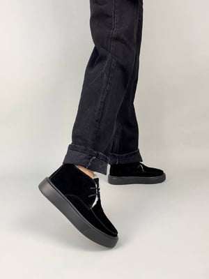 Ботинки замшевые черные | 6574198