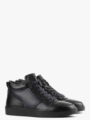 Ботинки черные кожаные | 6583812