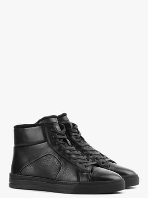 Ботинки черные кожаные | 6583821