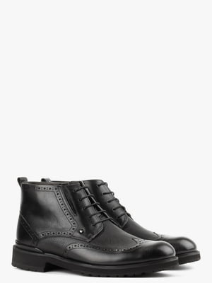 Ботинки черные кожаные | 6583828