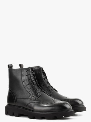 Ботинки черные кожаные | 6583832