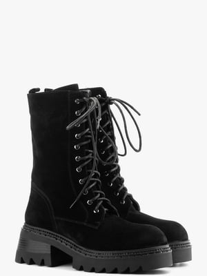 Ботинки черные замшевые | 6583870