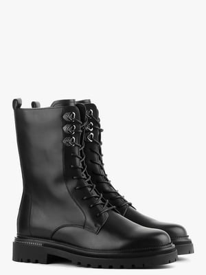 Ботинки черные кожаные | 6583872