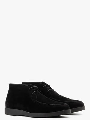 Зимові черевики чорні з натуральної замші | 6583898