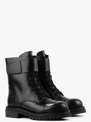 Ботинки черные кожаные | 6583914