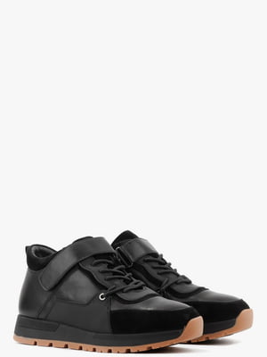 Ботинки черные кожаные | 6583926