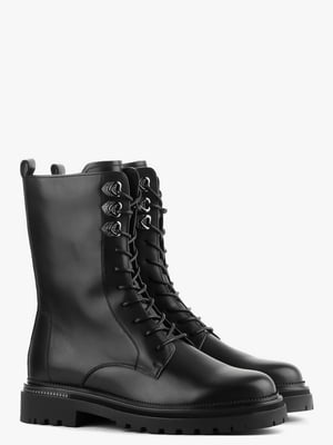 Ботинки черные кожаные | 6583940