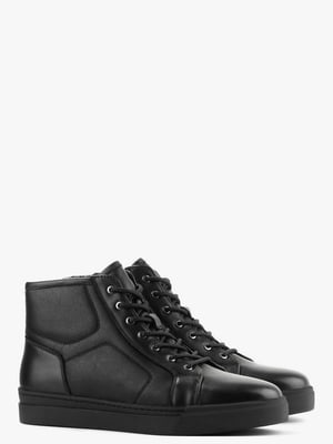 Ботинки черные кожаные | 6583946
