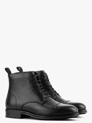 Ботинки черные кожаные | 6583954