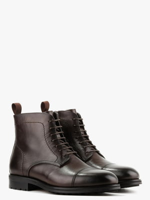 Ботинки коричневые кожаные | 6583958