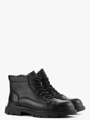 Ботинки черные кожаные | 6583960