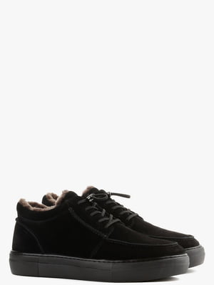 Ботинки черные замшевые | 6584007