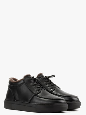 Ботинки черные кожаные | 6584008