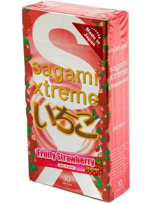 Презервативи Xtreme Fruity Strawberry з ароматом полуниці (10 шт.) | 6590827