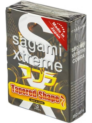 Презервативи Xtreme Tapered Shape Cobra (3 шт.) | 6590830