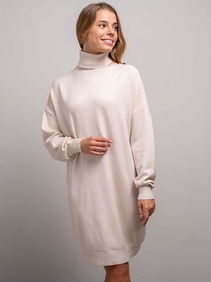 Платье-свитер бежевое | 6605030
